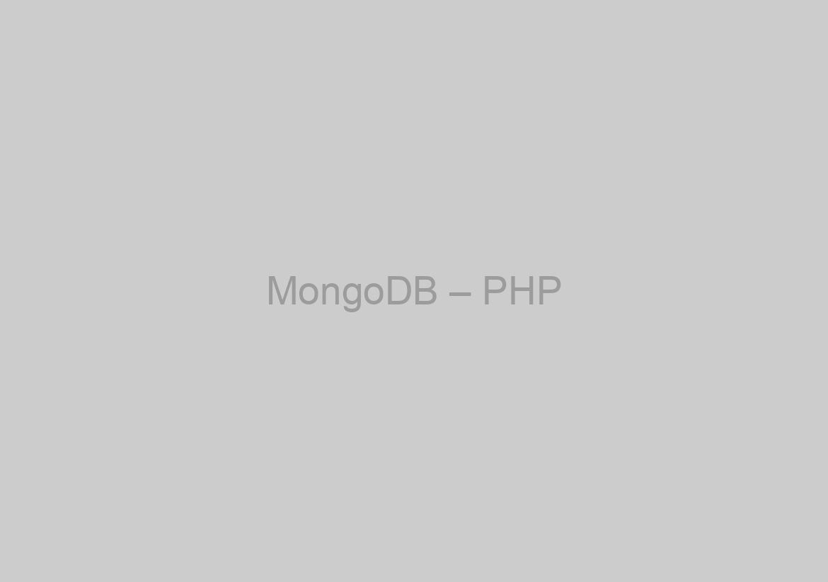 MongoDB – PHP